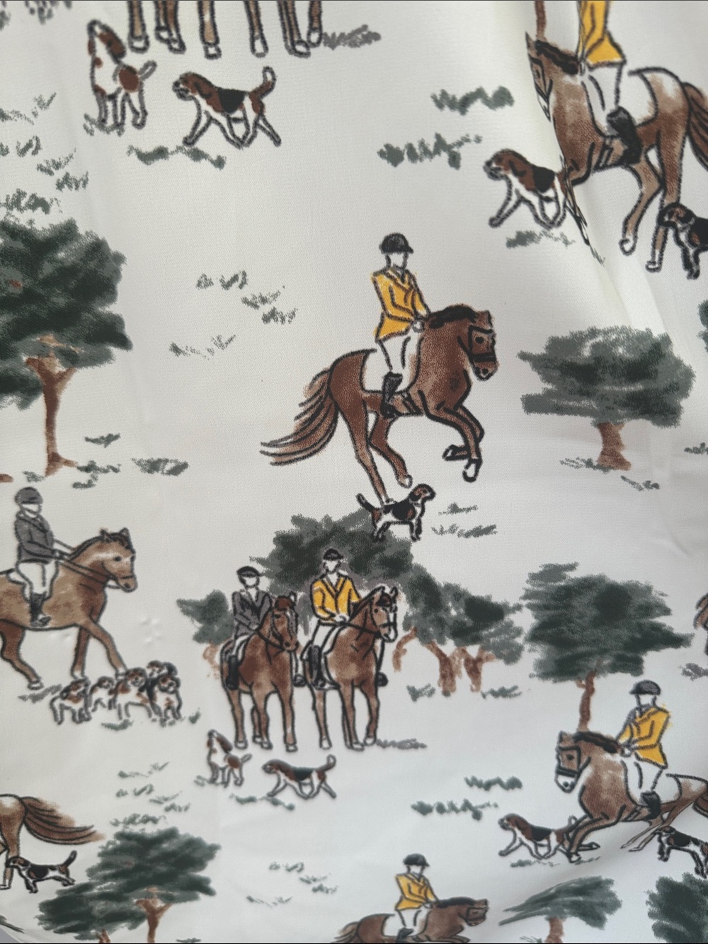 Studio Park x Shawn Killinger Horse & Hounds Equestrian Top NEW! Oversized - Picture 8 of 10